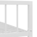 Estructura de cama sin colchón metal blanco 90x200 cm