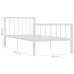 Estructura de cama sin colchón metal blanco 90x200 cm