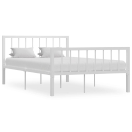 Estructura de cama sin colchón metal blanco 120x200 cm