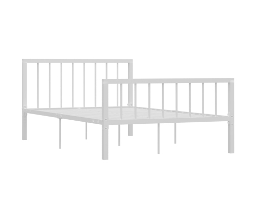 Estructura de cama sin colchón metal blanco 120x200 cm