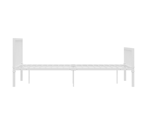 Estructura de cama sin colchón metal blanco 140x200 cm