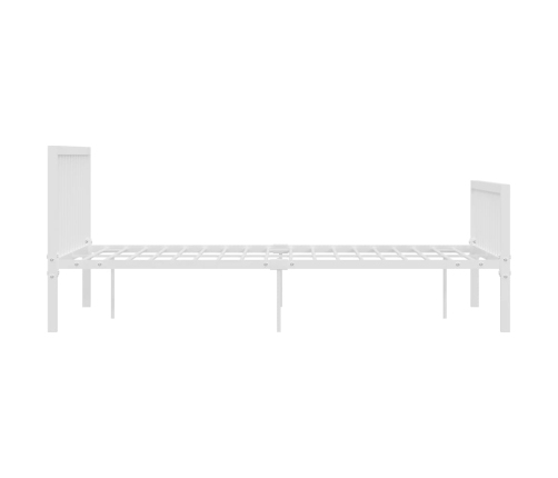 Estructura de cama sin colchón metal blanco 160x200 cm