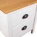 Mesita noche Hill 2uds madera maciza pino blanco 46x35x49,5 cm