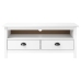 Mueble de TV Hill madera maciza de pino blanco 110x40x47 cm