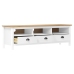 Mueble de TV Hill madera maciza de pino blanco 158x40x47 cm