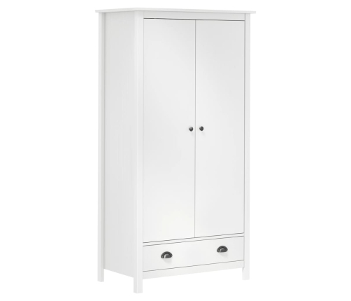 Armario de 2 puertas Hill madera maciza pino blanco 89x50x170cm