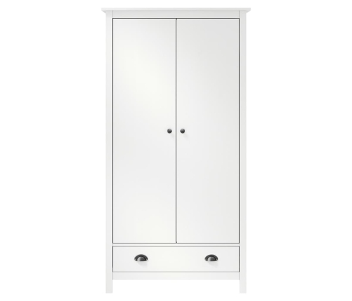 Armario de 2 puertas Hill madera maciza pino blanco 89x50x170cm