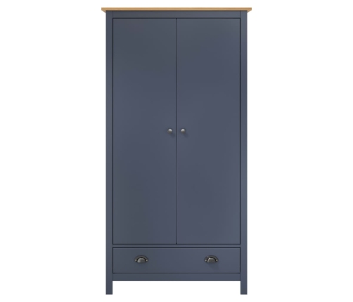 Armario de 2 puertas Hill madera maciza pino gris 89x50x170cm