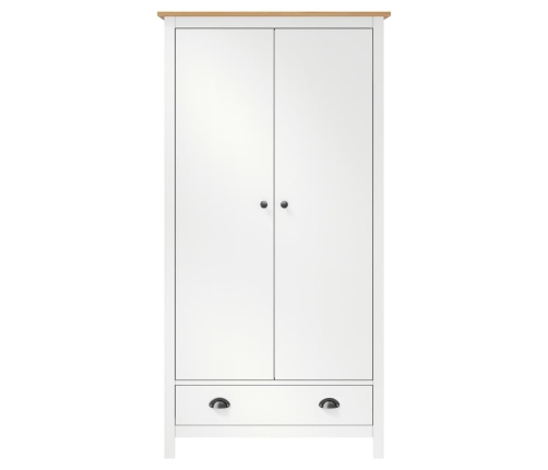 Armario de 2 puertas Hill madera maciza pino blanco 89x50x170cm