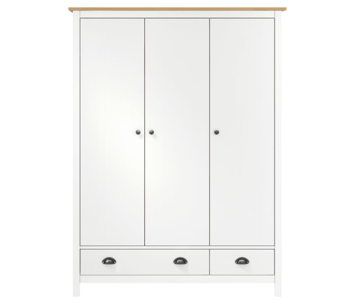 Armario de 3 puertas Hill Range madera pino blanco 127x50x170cm