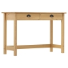 Mesa consola Hill con 2 cajones madera pino 110x45x74 cm