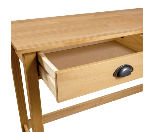 Mesa consola Hill con 2 cajones madera pino 110x45x74 cm