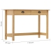 Mesa consola Hill con 2 cajones madera pino 110x45x74 cm