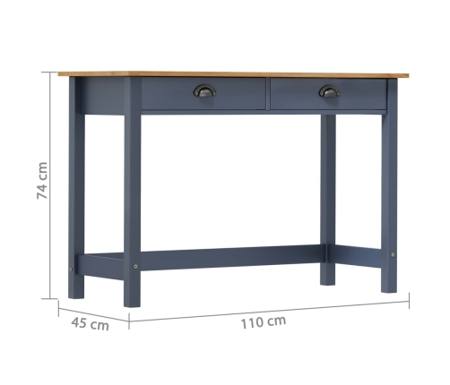 Mesa consola Hill con 2 cajones madera pino 110x45x74 cm