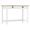 Mesa consola Hill con 2 cajones madera pino 110x45x74 cm