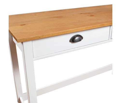 Mesa consola Hill con 2 cajones madera pino 110x45x74 cm