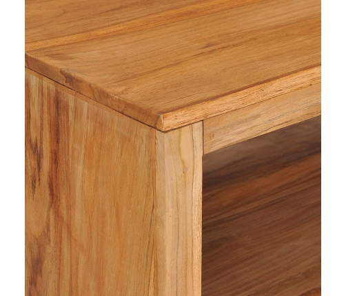 Mesa de centro de madera maciza de teca 110x60x40 cm