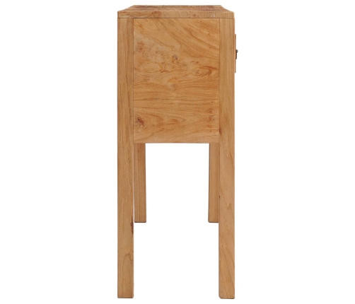 Aparador de madera maciza de teca 125x30x75 cm