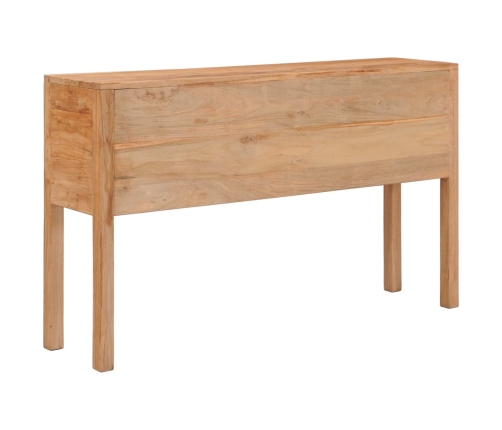 Aparador de madera maciza de teca 125x30x75 cm