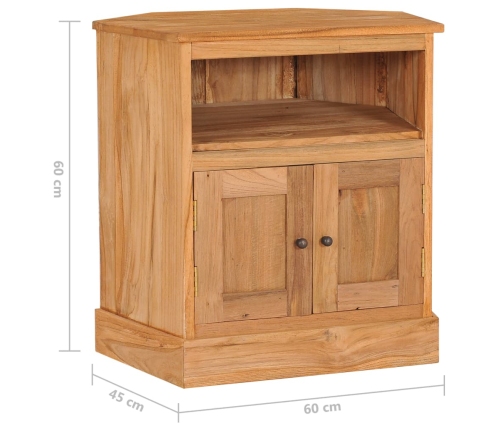 Aparador de madera maciza de teca 60x45x60 cm