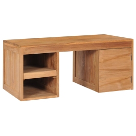 Mesa de centro de madera maciza de teca 90x50x40 cm