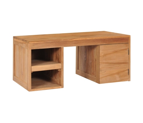 Mesa de centro de madera maciza de teca 90x50x40 cm