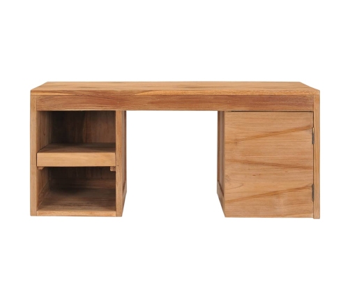 Mesa de centro de madera maciza de teca 90x50x40 cm