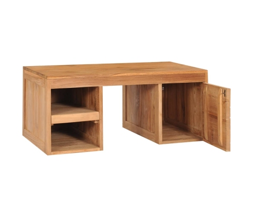 Mesa de centro de madera maciza de teca 90x50x40 cm