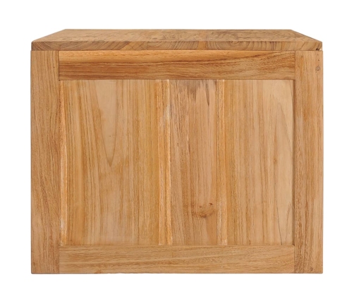 Mesa de centro de madera maciza de teca 90x50x40 cm