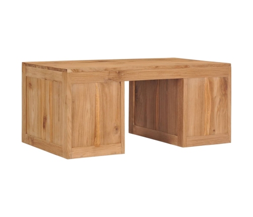 Mesa de centro de madera maciza de teca 90x50x40 cm