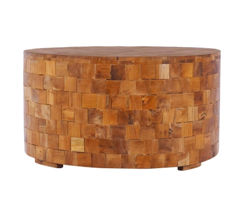 Mesa de centro de madera maciza de teca 60x60x35 cm