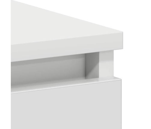 Escritorio de madera contrachapada blanco 90x45x76 cm
