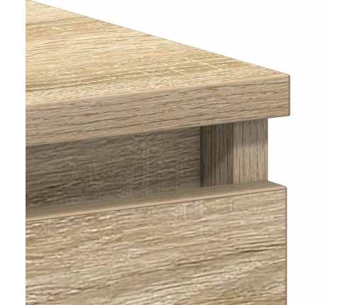 Escritorio madera contrachapada color roble Sonoma 90x45x76 cm
