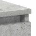 Escritorio de madera contrachapada gris hormigón 90x45x76 cm