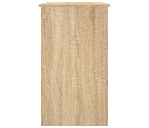 Escritorio madera contrachapada blanco roble Sonoma 90x45x76 cm