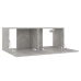 Mueble para TV madera contrachapada gris hormigón 80x30x30 cm