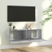 Mueble para TV madera contrachapada gris hormigón 100x30x30 cm