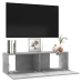 Mueble para TV madera contrachapada gris hormigón 100x30x30 cm