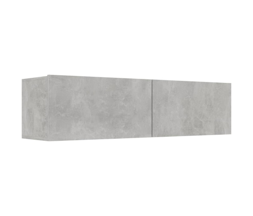 Mueble para TV madera contrachapada gris hormigón 120x30x30 cm