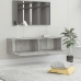 Mueble para TV madera contrachapada gris hormigón 120x30x30 cm