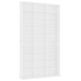 Armario para CDs madera contrachapada blanco 102x16x177,5 cm