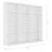 Armario para CDs madera contrachapada blanco 102x23x89,5 cm