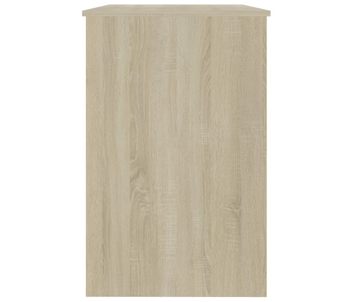 Escritorio madera contrachapada blanco roble Sonoma 100x50x76cm