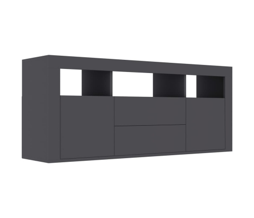 Mueble para TV madera contrachapada gris 120x30x50 cm