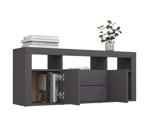 Mueble para TV madera contrachapada gris 120x30x50 cm