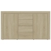 Aparador madera contrachapada color roble Sonoma 120x36x69 cm