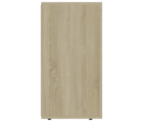 Aparador madera contrachapada color roble Sonoma 120x36x69 cm