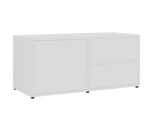 Mueble para TV madera contrachapada blanco 80x34x36 cm