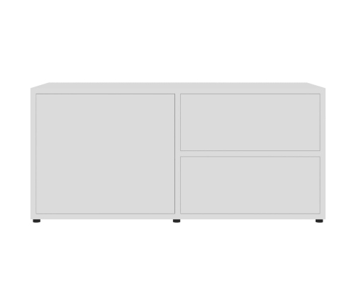 Mueble para TV madera contrachapada blanco 80x34x36 cm