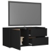 Mueble para TV madera contrachapada negro 80x34x36 cm